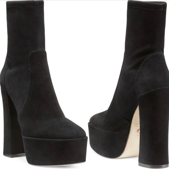 Stuart Weitzman Skyhigh 145 Stuart Platform Boot - Picture 1 of 6